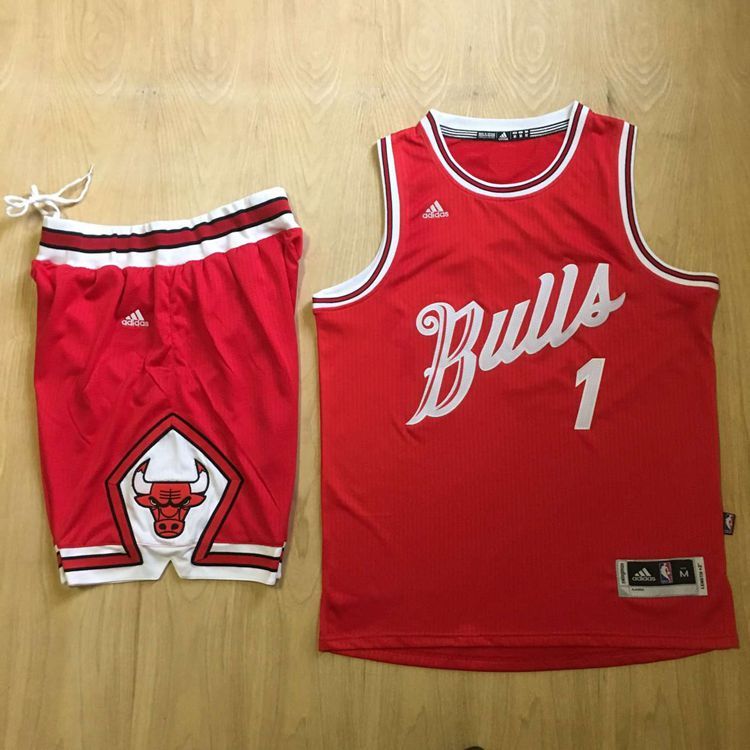 NBA Chicago Bulls #1 Rose Red Jersey Suit