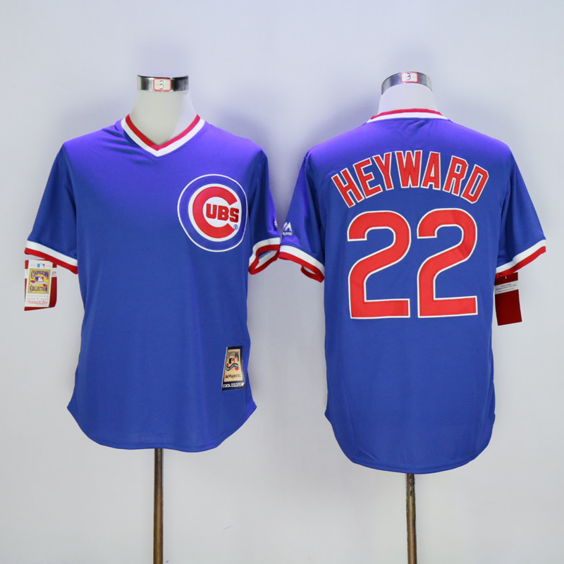 MLB Chicago Cubs #22 Heyward Blue Pullover Jersey