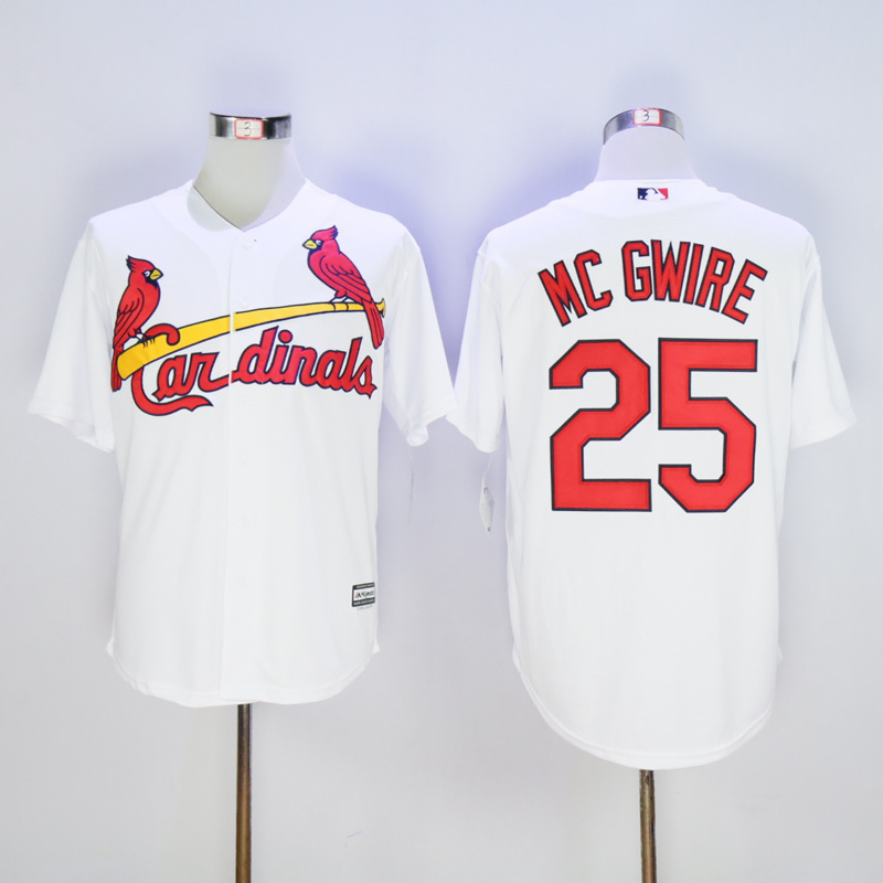 MLB St.Louis Cardinals #25 MC GWIRE White Jersey