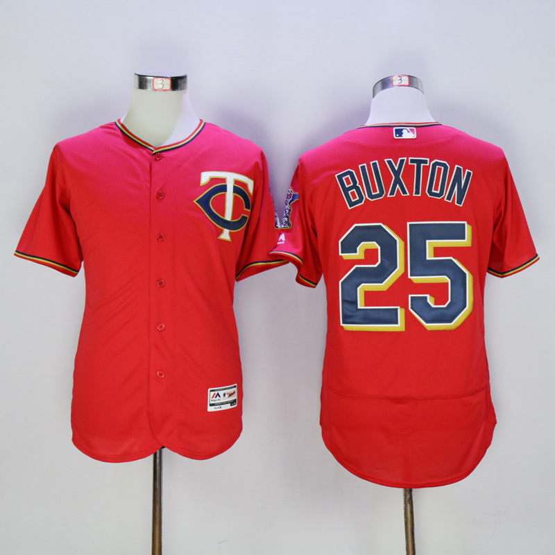 MLB Minnesota Twins #25 Byron Buxton Red New Jersey