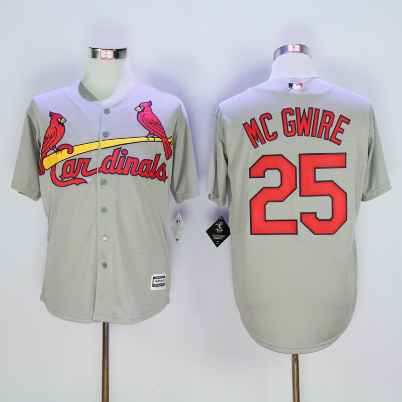 MLB St.Louis Cardinals #25 MC GWIRE Grey Jersey