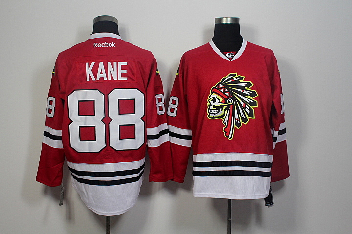 NHL Chicago Blackhawks #88 Kane Red Personalized Jersey