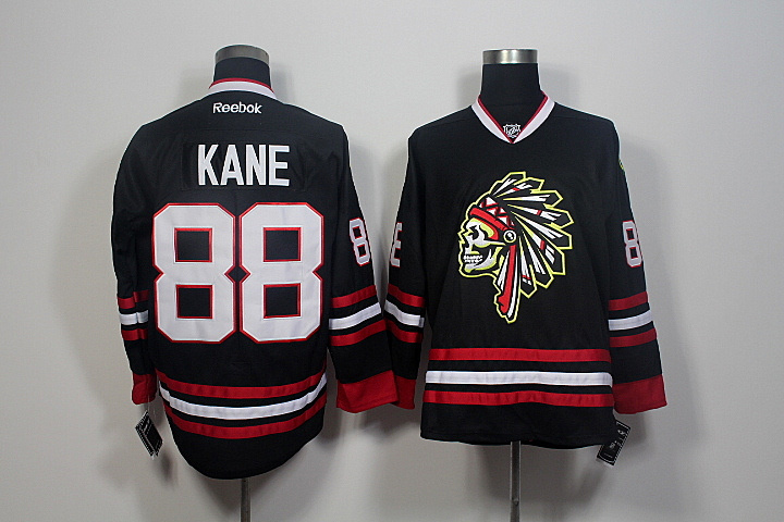 NHL Chicago Blackhawks #88 Kane Black Personalized Jersey