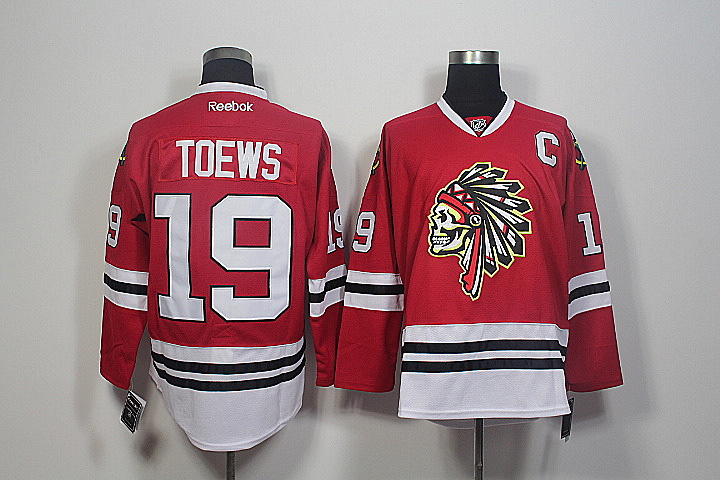 NHL Chicago Blackhawks #19 Toews Red Personalized Jersey