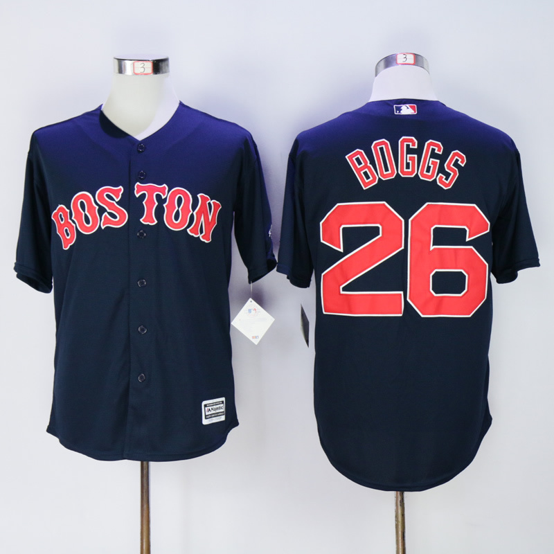 MLB Boston Red Sox #26 Boggs D.Blue New Majestic Jersey