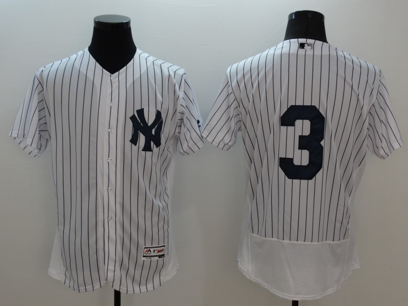 Majestic MLB New York Yankees #3 Babe Ruth Elite White Jersey