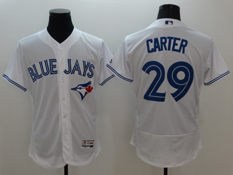 Majestic MLB Toronto Blue Jays #29 Carter White Elite Jersey