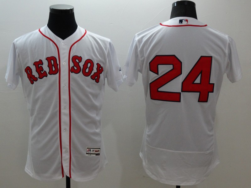 Majestic MLB Boston Red Sox #24 Price White Elite Elite Jersey