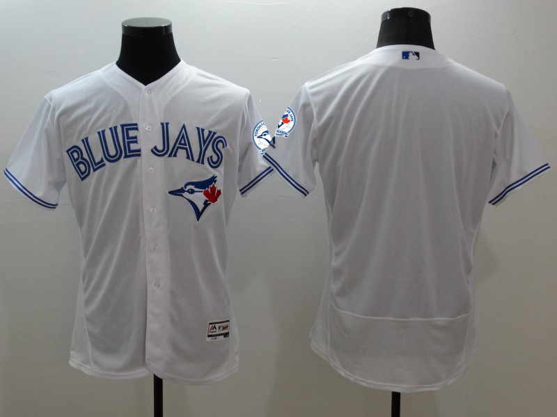 Majestic MLB Toronto Blue Jays Blank White Elite Jersey