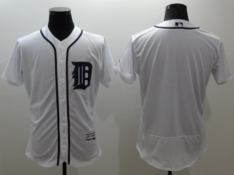 Majestic MLB Detroit Tigers Blank White Elite Jersey