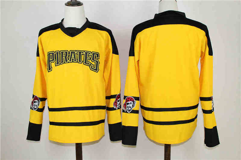 Personalized MLB Pittsburgh Pirates Long Sleeve Any Name Number Yellow Jersey