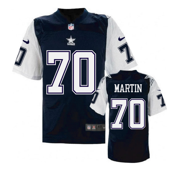 Nike NFL Dallas Cowboys #70 Martin Blue Throwback Jersey