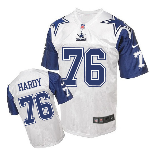 Nike NFL Dallas Cowboys #76 Hardy White Throwback Jersey