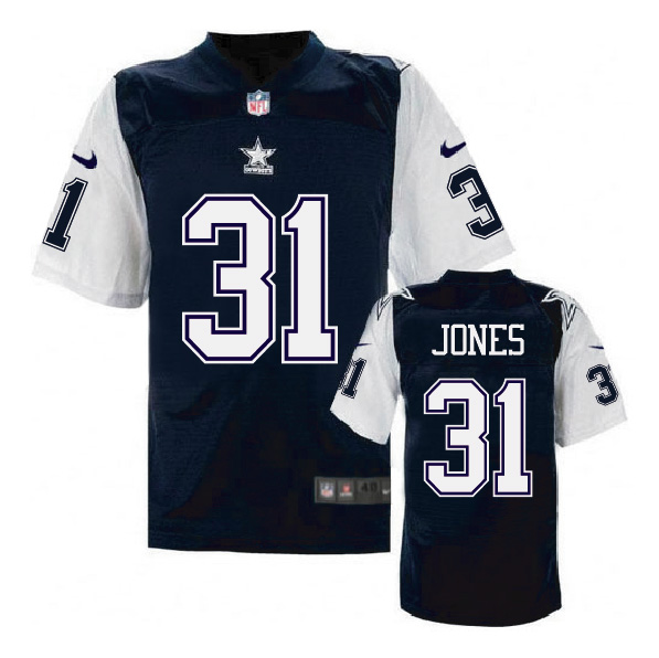 Nike NFL Dallas Cowboys #31 Jones Blue Throwback Jersey