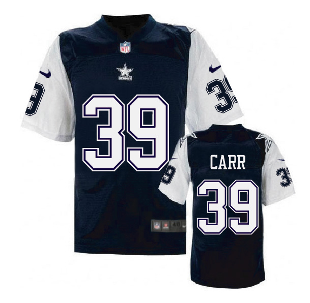 Nike NFL Dallas Cowboys #39 Carr Blue Throwback Jersey