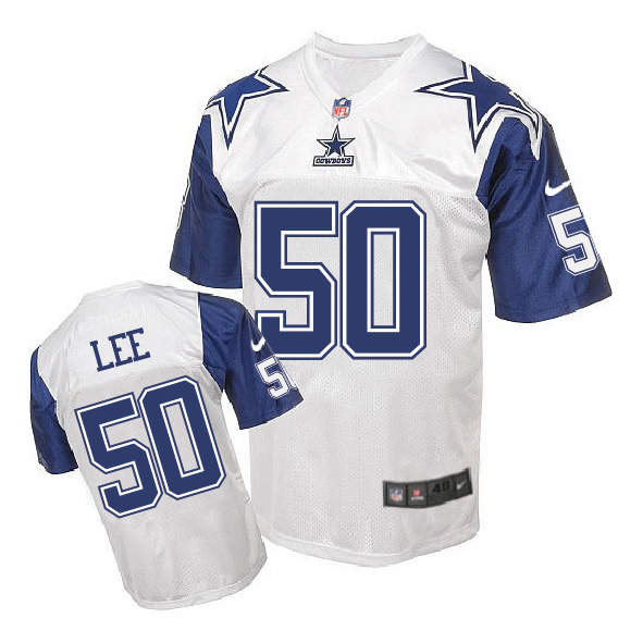 Nike NFL Dallas Cowboys #50 Lee White Throwback Jersey