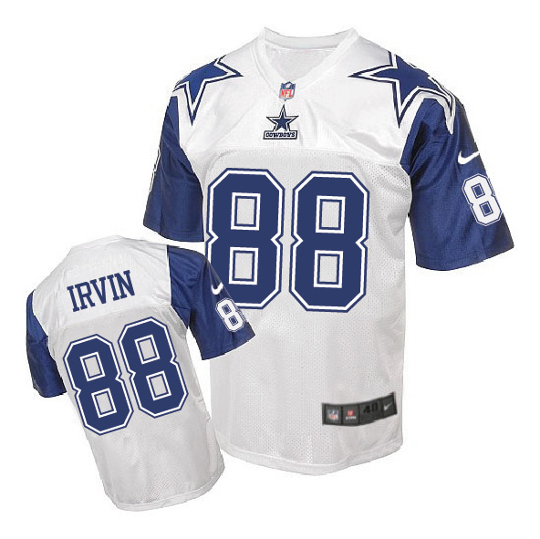 Nike NFL Dallas Cowboys #88 Irvin White Throwback Jersey