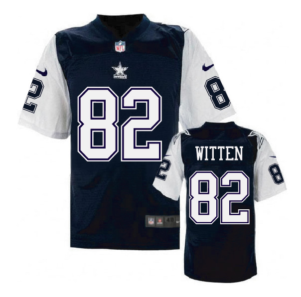 Nike NFL Dallas Cowboys #82 Witten Blue Throwback Jersey