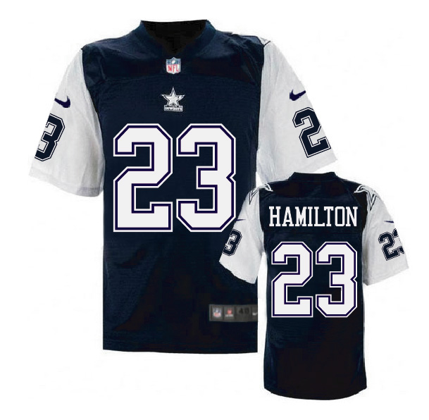 Nike NFL Dallas Cowboys #23 Hamilton Blue Throwback Jersey