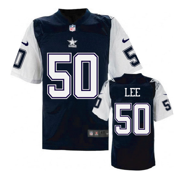 Nike NFL Dallas Cowboys #50 Lee Blue Throwback Jersey