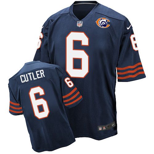 NFL Nike Chicago Bears Throwback #6 Cutler Blue Jersey