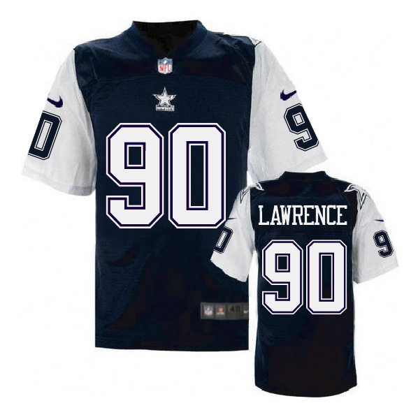 Nike NFL Dallas Cowboys #90 Lawrence Blue Throwback Jersey