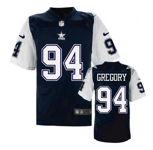 Nike NFL Dallas Cowboys #94 Gregory Blue Throwback Jersey