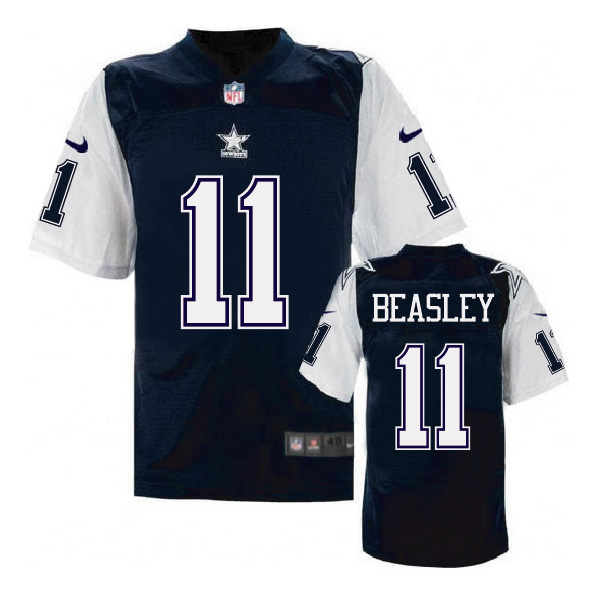 Nike NFL Dallas Cowboys #11 Beasley Blue Throwback Jersey