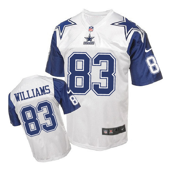 Nike NFL Dallas Cowboys #83 Williams White Throwback Jersey