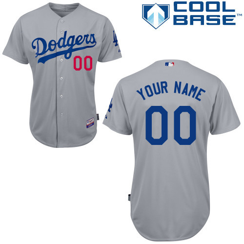 MLB Los Angeles Dodgers Personalized Grey Jersey
