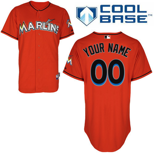 MLB Miami Marlins Personalized Red Jersey