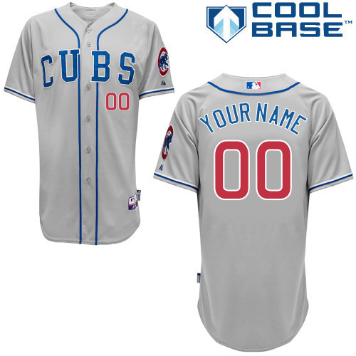 MLB Chicago Cubs Personalized Grey Jersey