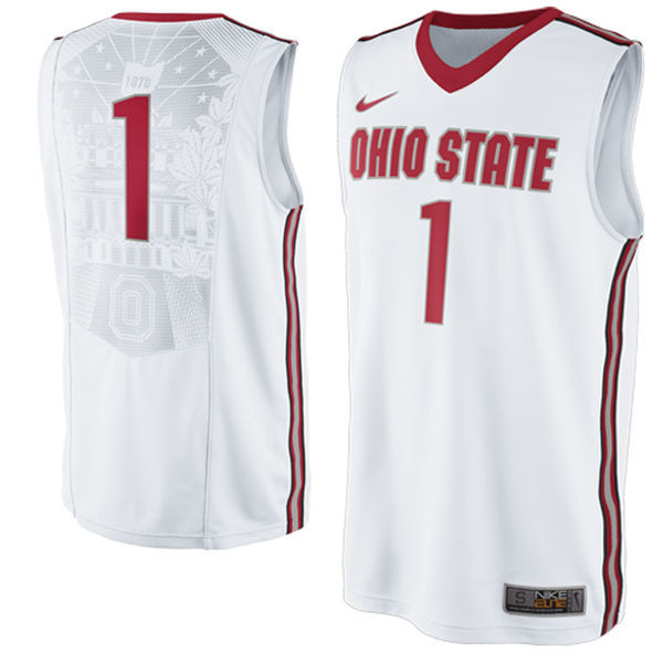 NCAA Ohio State Buckeyes Nike No. 1 Replica Master Jersey - White