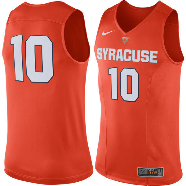 NCAA Syracuse #10 Orange Nike Basketball Jersey  Orange 