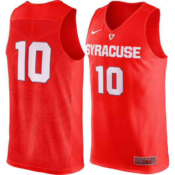 NCAA #10 Syracuse Orange Nike Basketball Jersey Orange 