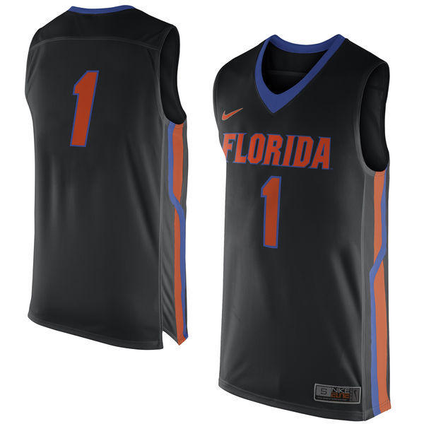 NCAA Florida Gators Nike No. 1 Replica Master Jersey - Black 