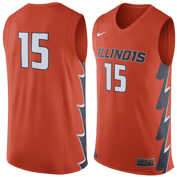 NCAA Illinois Fighting Illini #15 Nike Replica Jersey - Orange