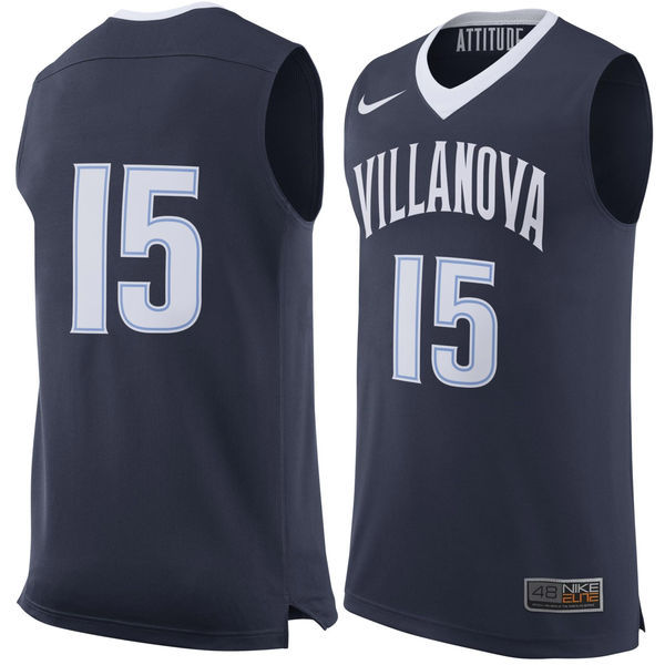 NCAA Villanova Wildcats #15 Nike Basketball Jersey Navy 