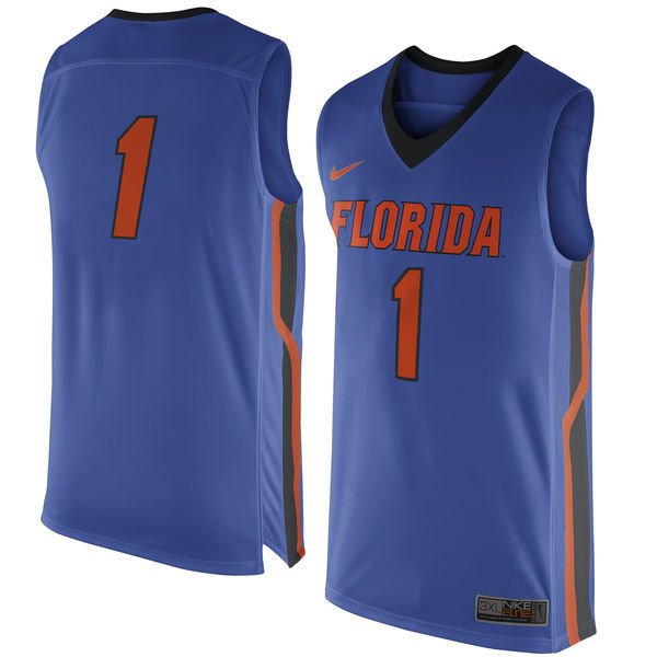 NCAA Florida Gators Nike No. 1 Replica Master Jersey - Royal Blue 