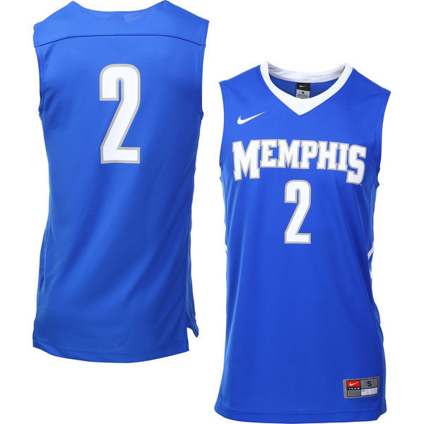 NCAA Memphis Tigers #2 Nike Replica Jersey Royal Blue 