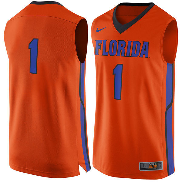 NCAA Florida Gators  #1 Nike Replica Jersey - Orange 