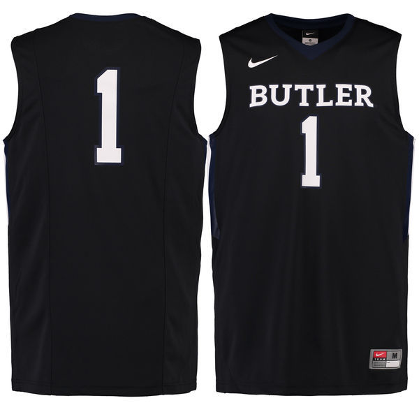 NCAA #1 Butler Bulldogs Nike Replica Master Jersey - Black