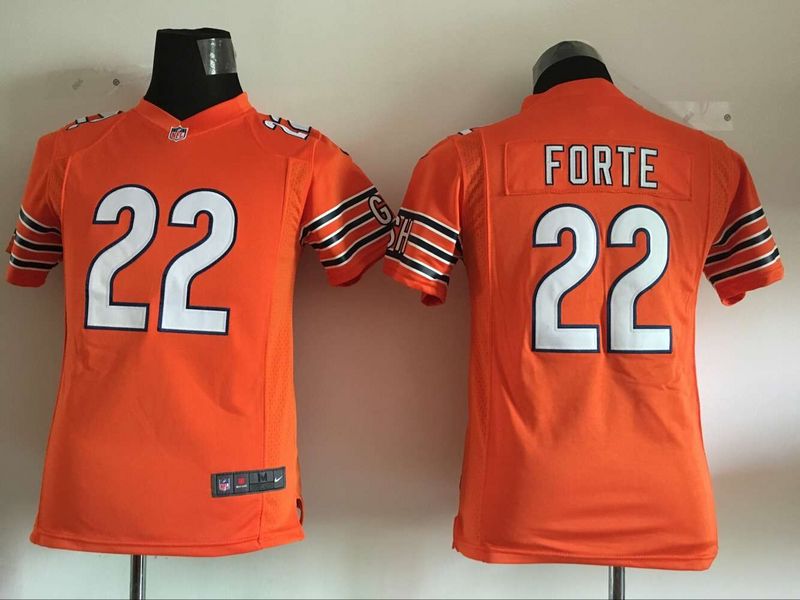 Kids Nike Chicago Bears #22 Forte Orange Jersey