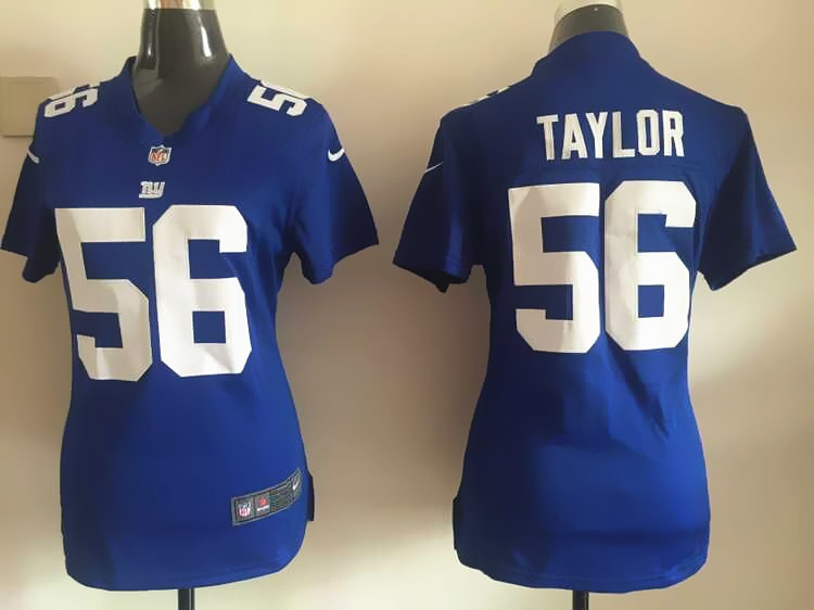 Women Nike New York Giants #56 Taylor Blue Jersey