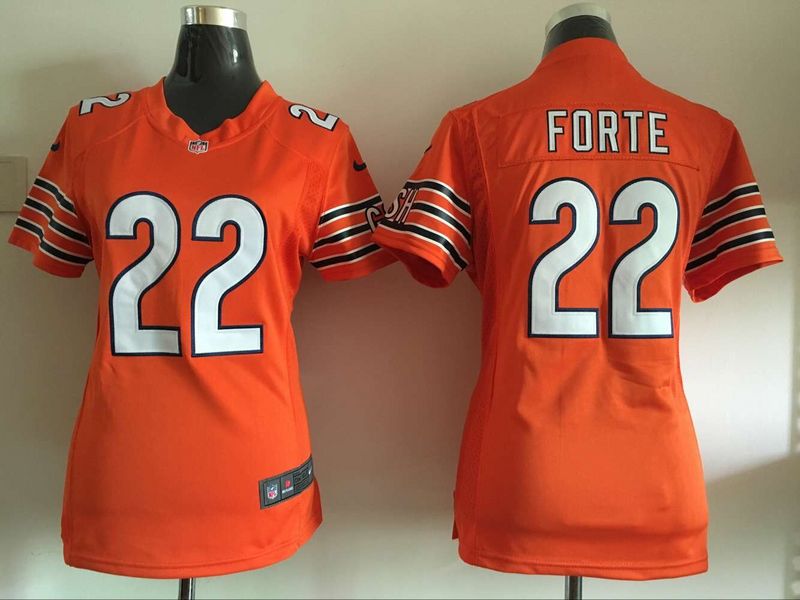 Women Nike Chicago Bears #22 Forte Orange Jersey