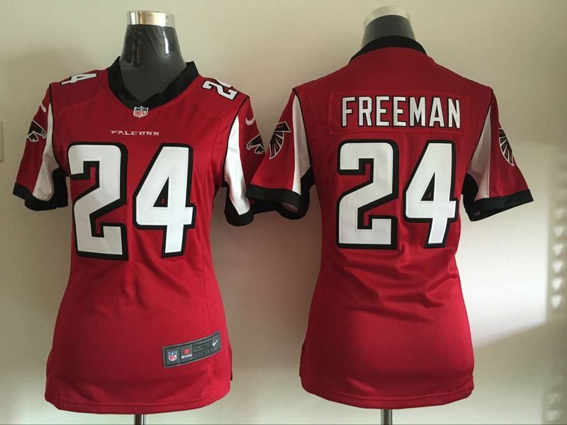 Women Nike Atlanta Falcons #24 Freeman Red Jersey