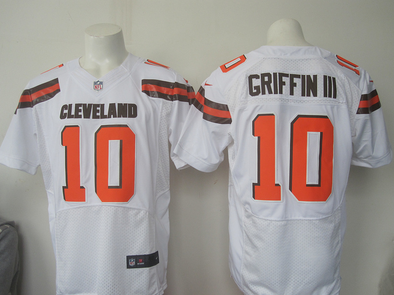 Nike NFL Cleveland Browns #10 Griffin III White Elite Jersey