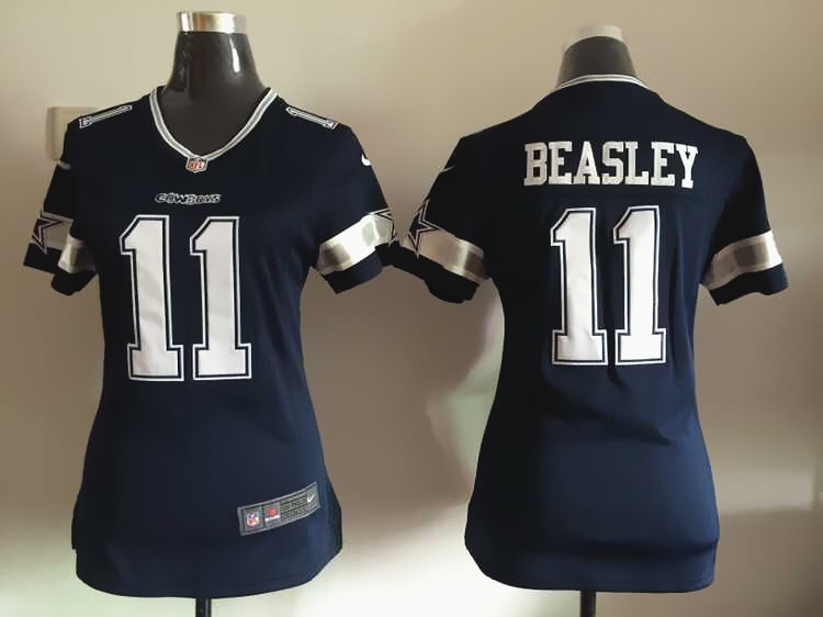 Women Nike Dallas Cowboys #11 Beasley Blue Jersey