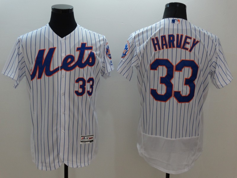 Majestic MLB New York Mets #33 Harvey White Elite Jersey
