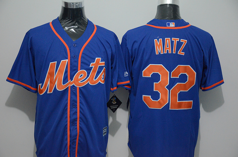 Majestics Majestics New York Mets #32 Matz Blue Jersey